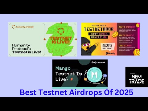 Best Crypto Testnet Airdrops for 2025! Don't Miss out Free Money!