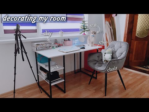 adding new furniture to my room + desk decor