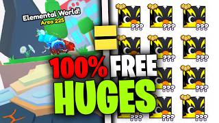 The Elemental WORLD is BROKEN for FREE Huge Pets in Pet Simulator 99! POKEMON UPDATE