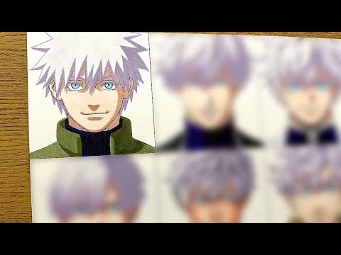 Drawing SATORU GOJO as 6 different ANIMES CHARACTERS