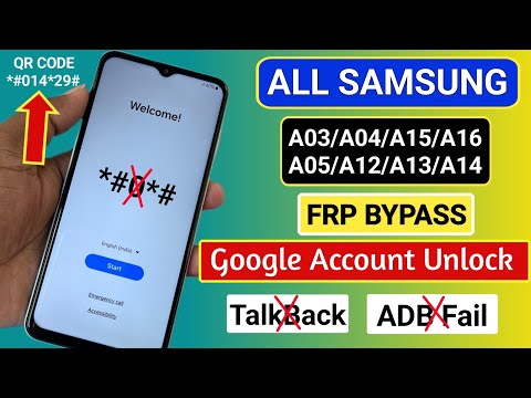 ALL SAMSUNG A04/A05/A05s/A13/A14/A23/A32 || FRP BYPASS || Google Account Unlock || No TalkBack