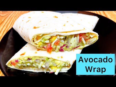 Avocado 🥑 wrap recipe by Salty Bite | #shorts