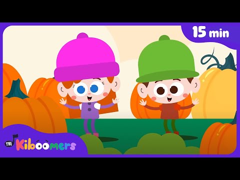 Autumn Leaves, Pumpkins, Scarecrows & More | 15+min Comp | The Kiboomers Kids Songs & Nursery Rhymes