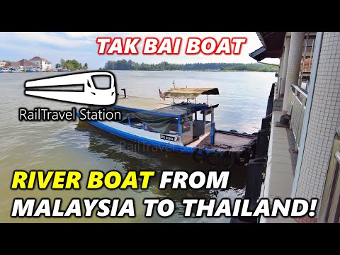 MALAYSIA TO THAILAND BY BOAT?! 🇲🇾⛴️🇹🇭 Tak Bai Boat Pengkalan Kubor🇲🇾→Tak Bai🇹🇭