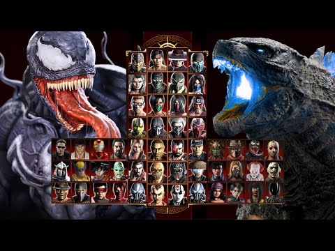 Mortal Kombat 9 - VENOM 🕸 & GODZILLA 🐊 - Expert Tag Ladder - Gameplay @(1080p) - 60ᶠᵖˢ ✔