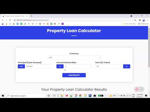 Free Property Loan Calculator