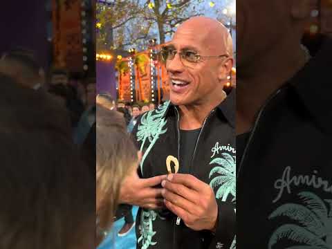 Can we get a Chee Hoo? | Dwayne Johnson Challenges Our Reporter at the UK Premiere | Moana 2