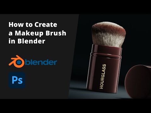 How to Create a Realistic Makeup Brush in Blender, 3D Product Tutorial