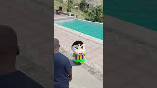 വീട്ടിൽ SHARK വന്നു 😱 #gta5shinchan #shinchangta5 #gta5malayalam #shinchan #gtav #shorts