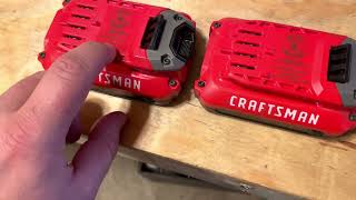 Craftsman V20 battery differences!!