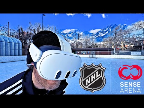 VIRTUAL REALITY HOCKEY TRAINING!? | NHL Sense Arena