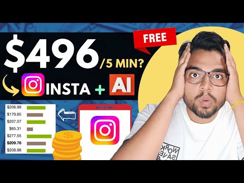 Instagram $496 In 5 Min? AI FREE Method 2024 | Affiliate Marketing For Beginners | Affiliate Master