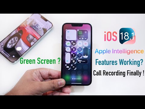 iOS 18.1 Official Update on iPhone 13 – Call Recording, Battery, Apple Intelligence, Green Screen !