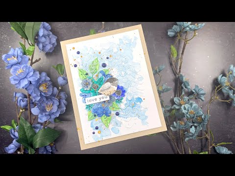 Simple Watercolor DieCuts | Simon Says Stamp | AmyR 2024 Valentine's Card Series #2