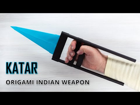 DIY Paper Model of the Indian Weapon - The KATAR (Jamadhar)