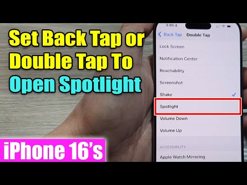 iPhone 16/16 Pro Max: How to Set Back Tap or Double Tap To Open Spotlight