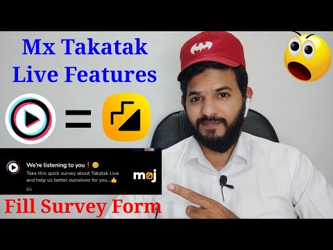 MX Takatak live | Takatak by moj live survey form | Moj live survey form | MX Takatak New Updates