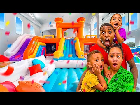 We Turned Our Living Room Into A Bounce House….