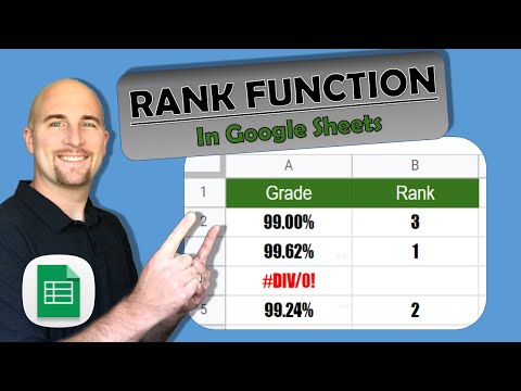 Rank Data with Errors | Rank Function in Google Sheets | Google Sheets Tips and Tricks