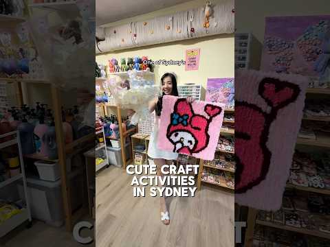 CUTE CRAFT ACTIVITIES IN SYDNEY 😍🧶🎨 | 📍Cuddly Craft Shop #sydney #diycrafts #tufting #floralart