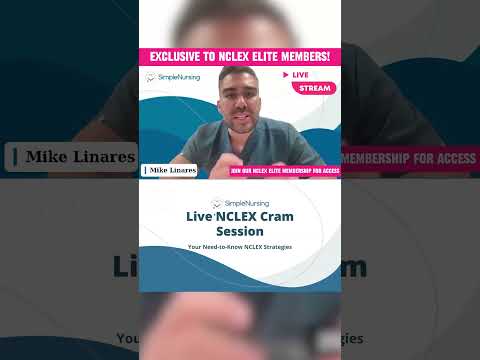 Join our NCLEX Cram Session with Nurse Mike!