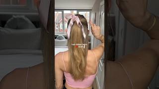 Hack to tie the perfect hair ribbon 🎀🤍 #hairribbon #ribbonhairstyle #hairhacks