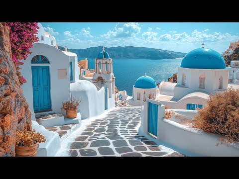 Santorini, Greece 🇬🇷 - Summer 4K HDR Walking Tour