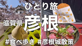 【ひとり旅】滋賀県彦根市・食べ歩き＆彦根城散策！名物グルメ・近江牛やスイーツを満喫した日帰り旅