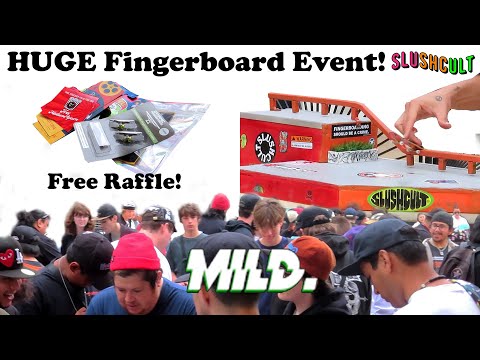 I Work at a Fingerboard Store EPISODE 2 - MILD.FB Event at @Slushcult! #fingerboard  #techdeck