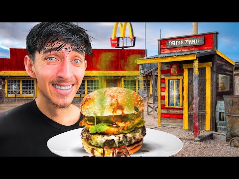 I Tried SKETCHY Restaurants For 24 Hours!