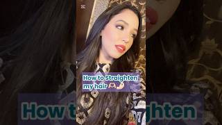 Straighte my hair #hifzahani #hairstyle #hairstyletutorial #hairstraightening #hack #shorts