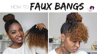 Protective Style: Faux Curly Bangs | KinkyCurlyYaki