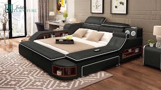 Aria Modern Multifunctional Smart Bed With Bluetooth Speakers  | Jubilee Furniture