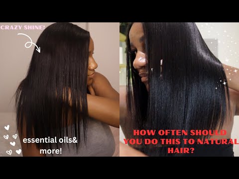 How often should you use Essential oils & WASH  your type 4 natural hair?? | Natural Nadine