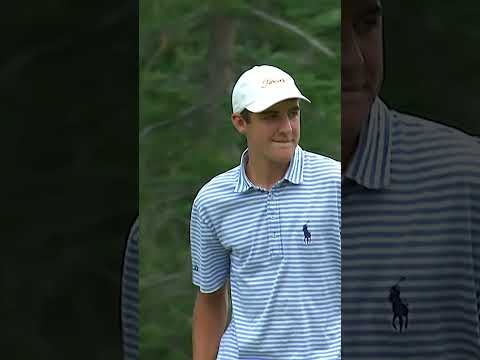 Young Scottie with the head nod! 🔥 The 17-year-old flexing his swagger and short game.