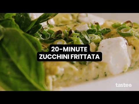 Check out this clever hack for making a zucchini frittata in under 20 minutes