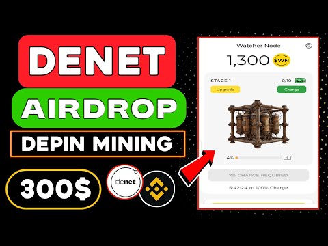 Denet Airdrop Mining Signup Process 😱 Denet Watcher Node Guide Detail 🤑 Depin Crypto Mining App 🤑