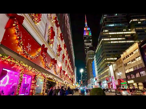 New York LIVE Day Before Christmas Eve in Manhattan  (23 December 2024)