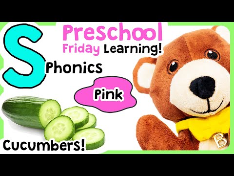 Preschool Learning Videos for Toddlers Circle Time - to learn phonics, colors + vegetables!