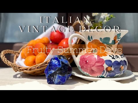 Italian Vintage Decor Inspiration🌿🍑Rich and Colorful Nature▫️4K