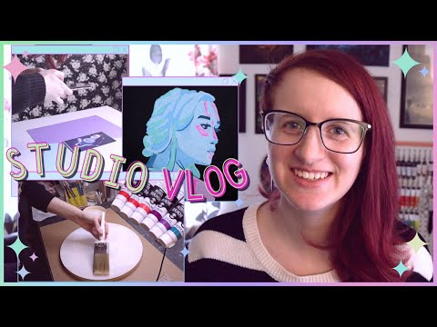 Prepping a Painting, Gouache Swatching, & More ✦ ART VLOG