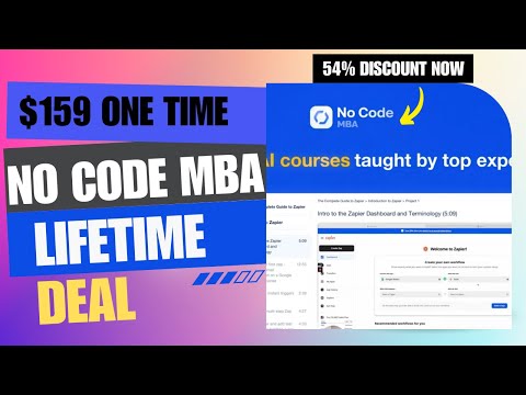 🔥🔥No Code MBA Lifetime Deal | Create Powerful AI Apps Like a Pro |$159 Lifetime Deal | 54% Now