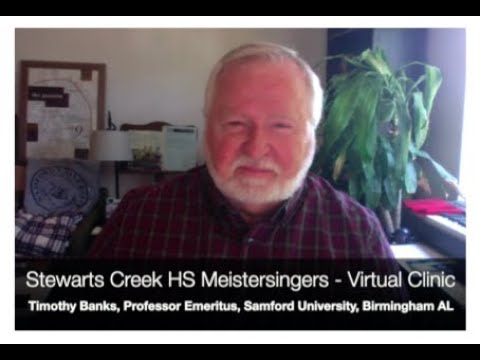 Stewarts Creek Meistersingers Virtual Clinic