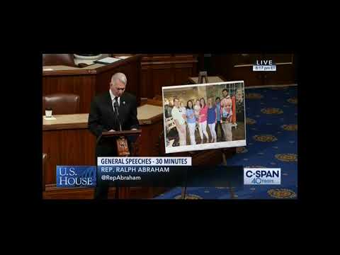 Congressman Abraham on National Donate Life Month