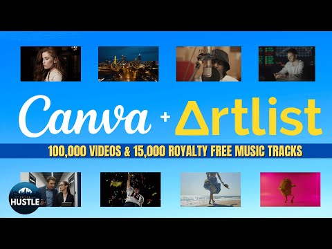 Canva + Artlist:  How To Access 100,000 Videos and 15,000 Royalty Free Music Tracks!