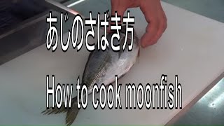 あじのさばき方 How to cook moonfish. Japanese food