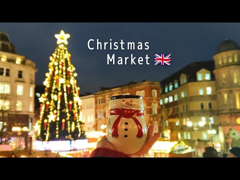 Christmas market in England 🎄 Birmingham │ What I ate │ Cute mug