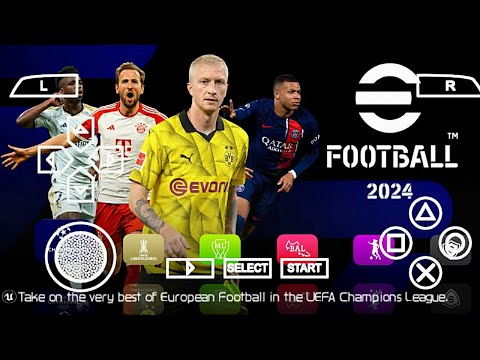 eFootball PES 2024 PPSSPP Lite Version V3 Faces  & Kits Update Camera Ps5 Best Graphics