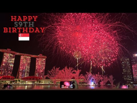 59TH Birthday of Singapore: Fireworks 9th August 2024