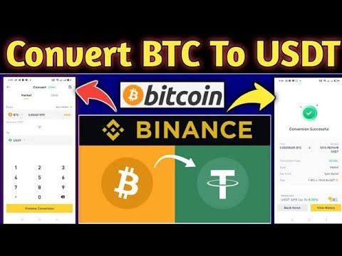 How To Exchange BTC To USDT In Binance | convert bitcoin to usdt |free Crypto Mining Apps